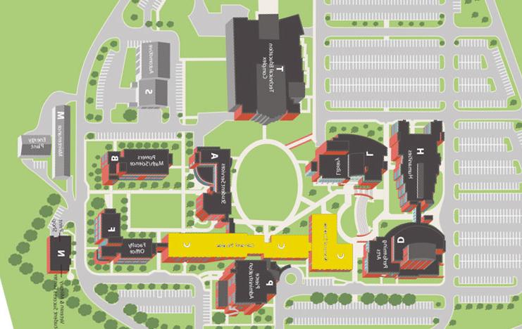 布朗维尔校园地图上的足球外围买球靠谱通识研究大楼
